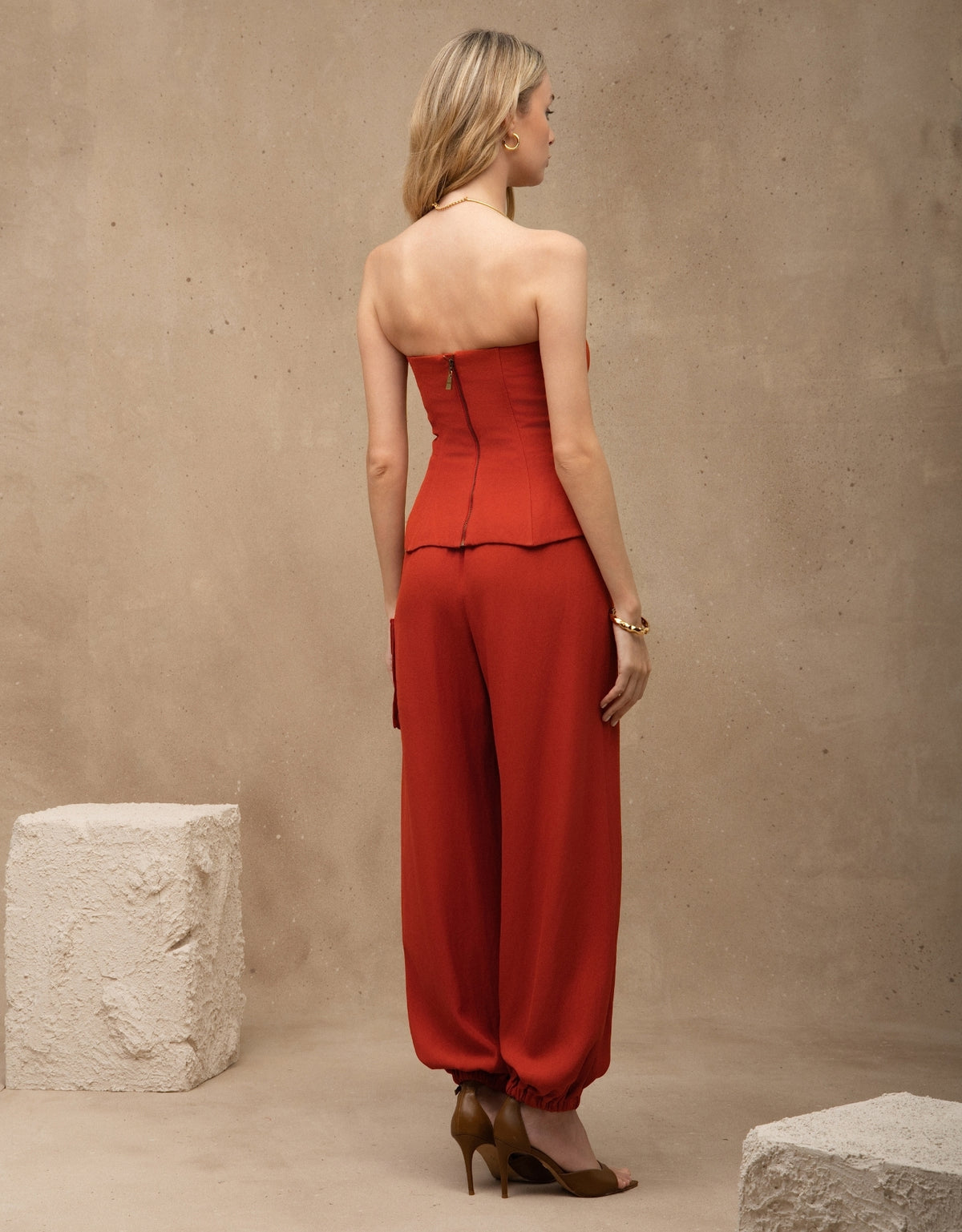 CALÇA ELIZA MADRE REINA LARANJA PAPRIKA