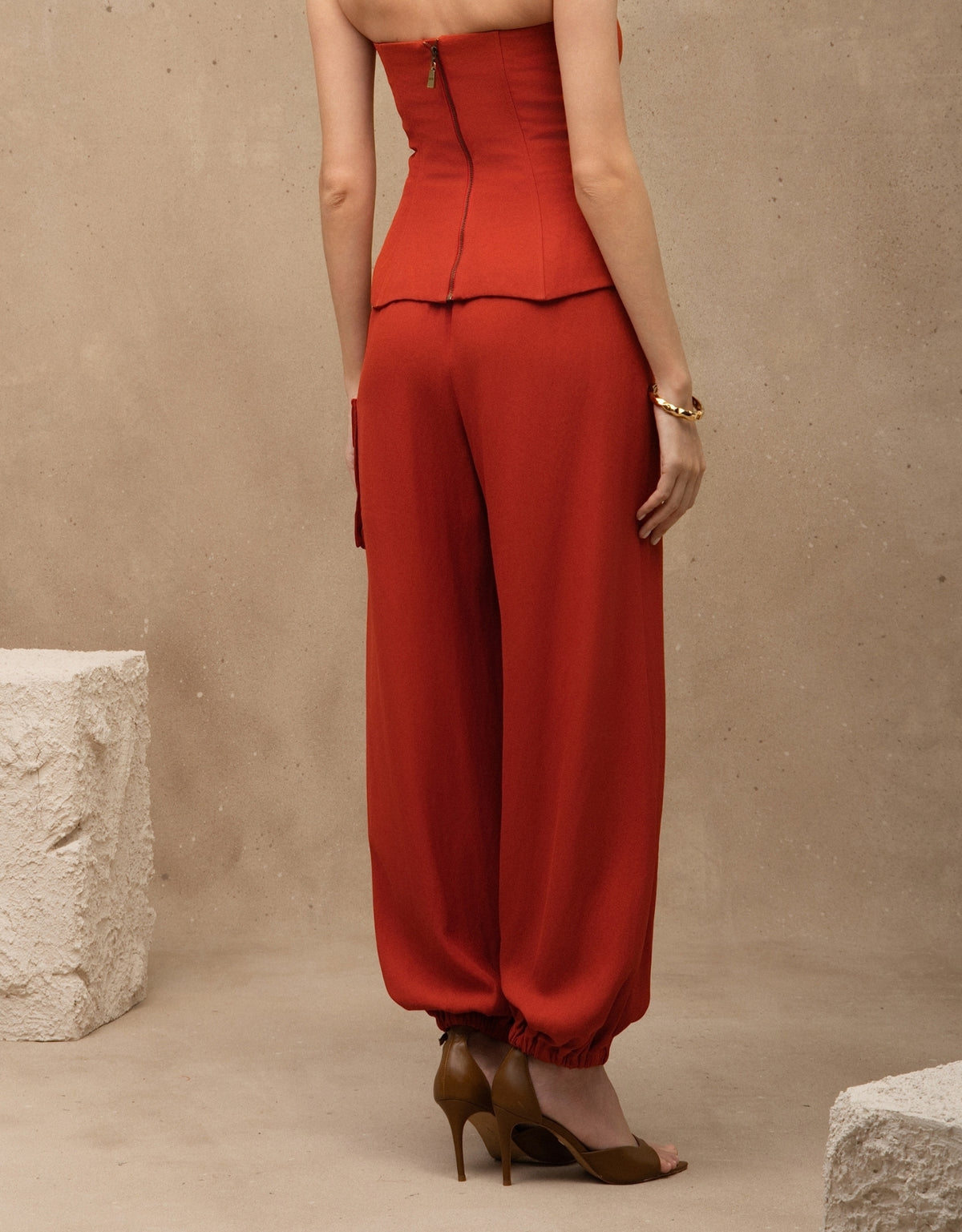 CALÇA ELIZA MADRE REINA LARANJA PAPRIKA