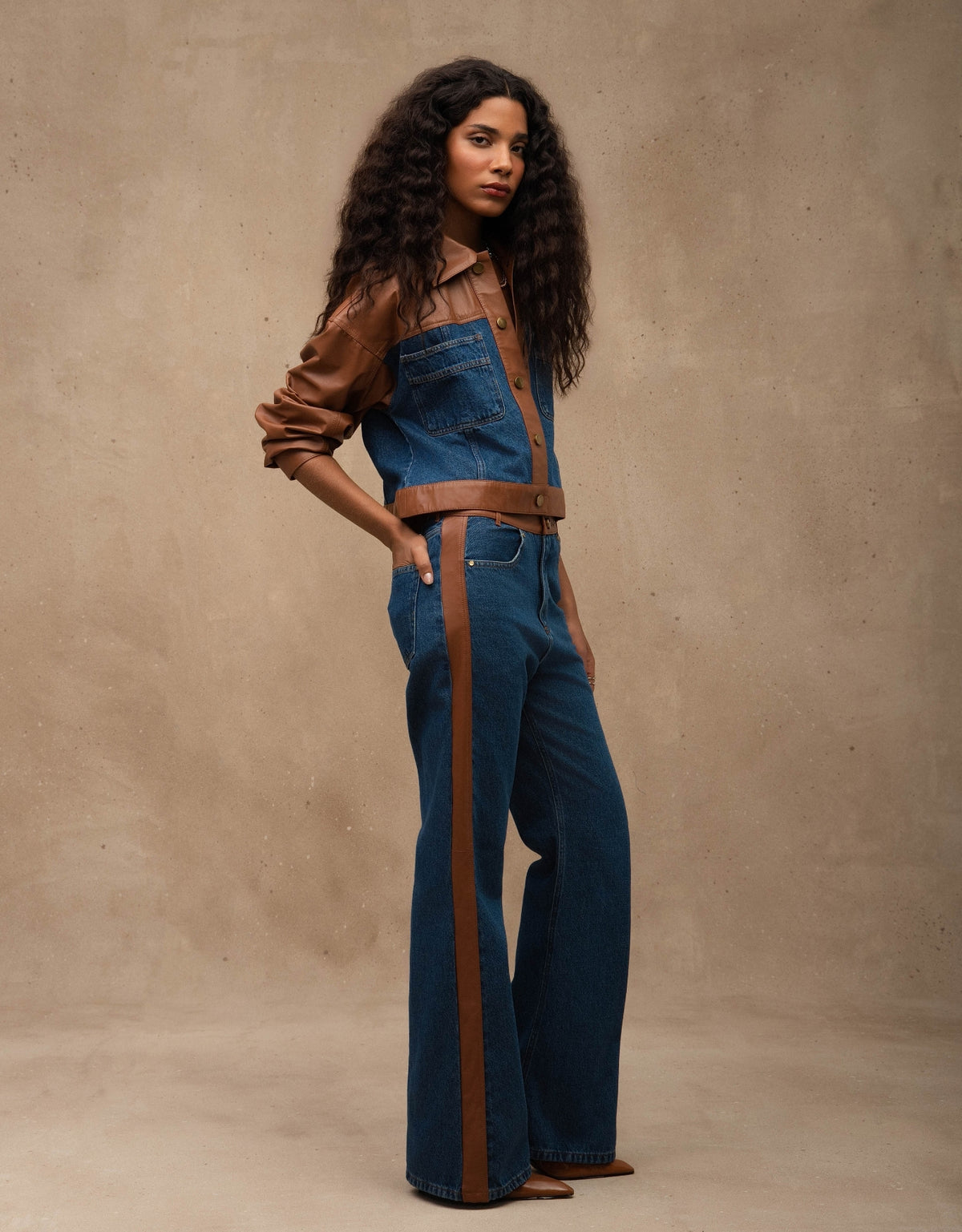 CALÇA LETTY MADRE REINA BLUE JEANS