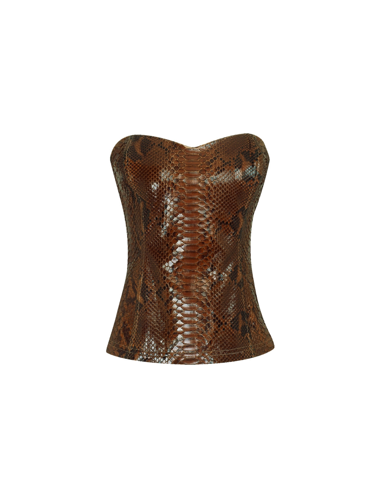 CORSET MADRE REINO PYTHON CARAMELO