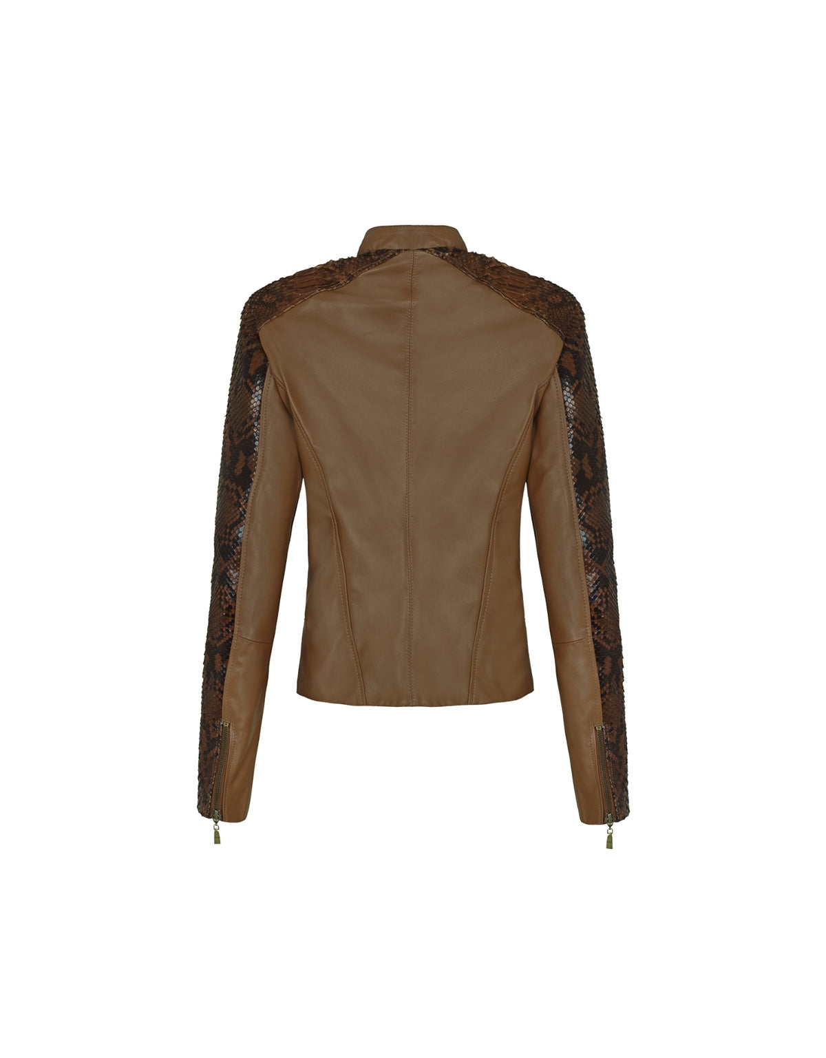 JAQUETA MILA MADRE REINA PYTHON CARAMELO