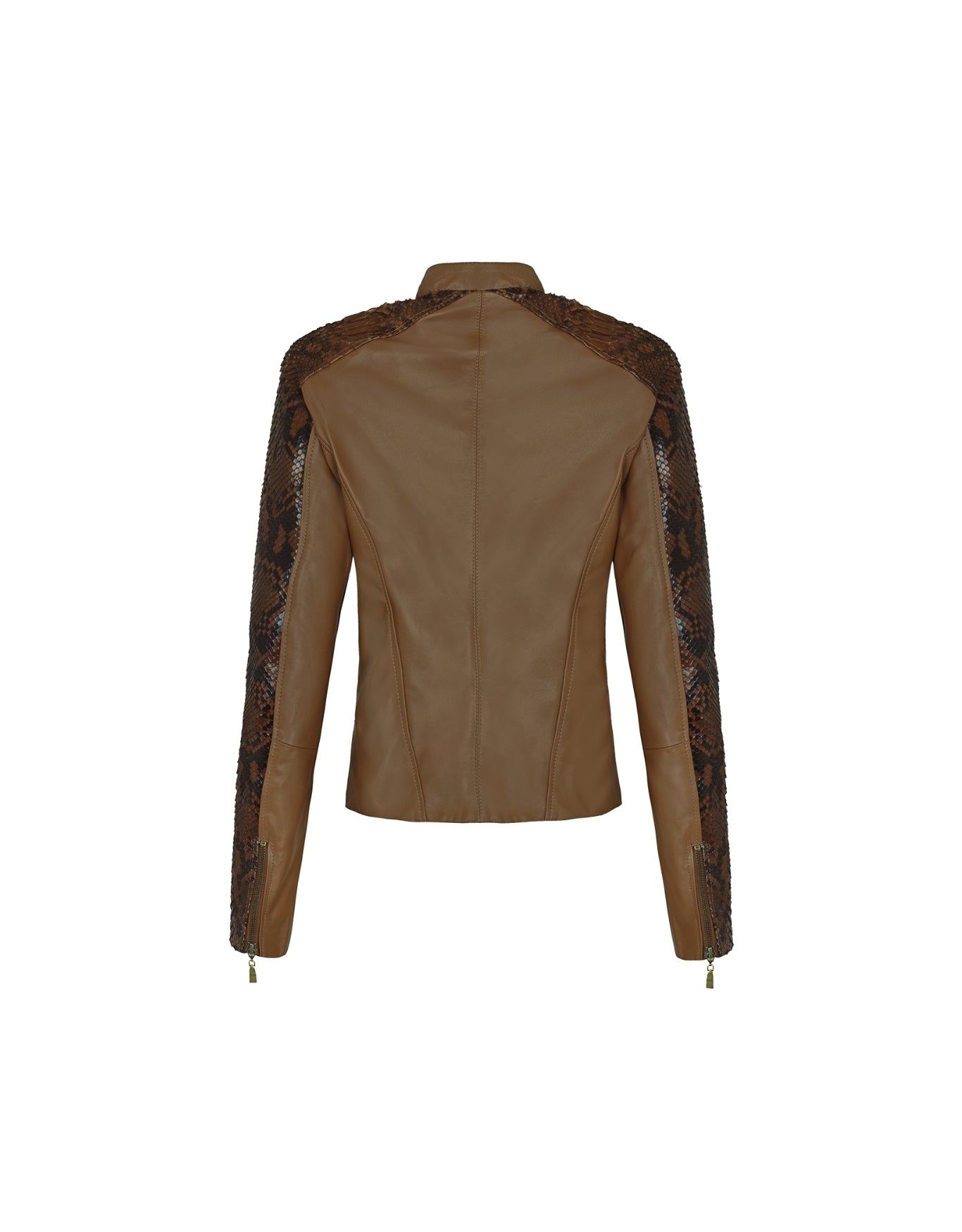 JAQUETA MILA MADRE REINA PYTHON CARAMELO