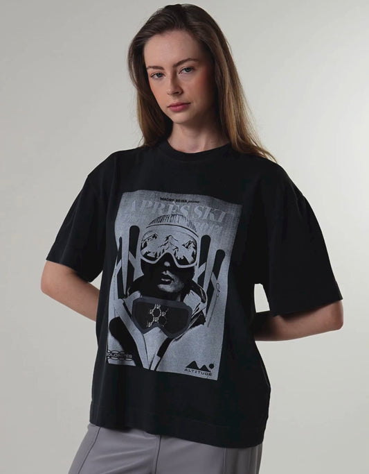 T-SHIRT SKI MADRE REINA CINZA CHUMBO