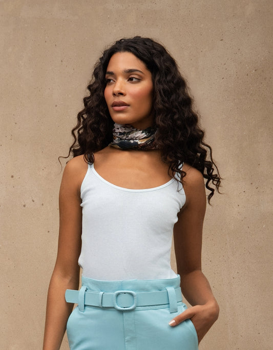 REGATA ALÇA DUPLA MADRE REINA BRANCO