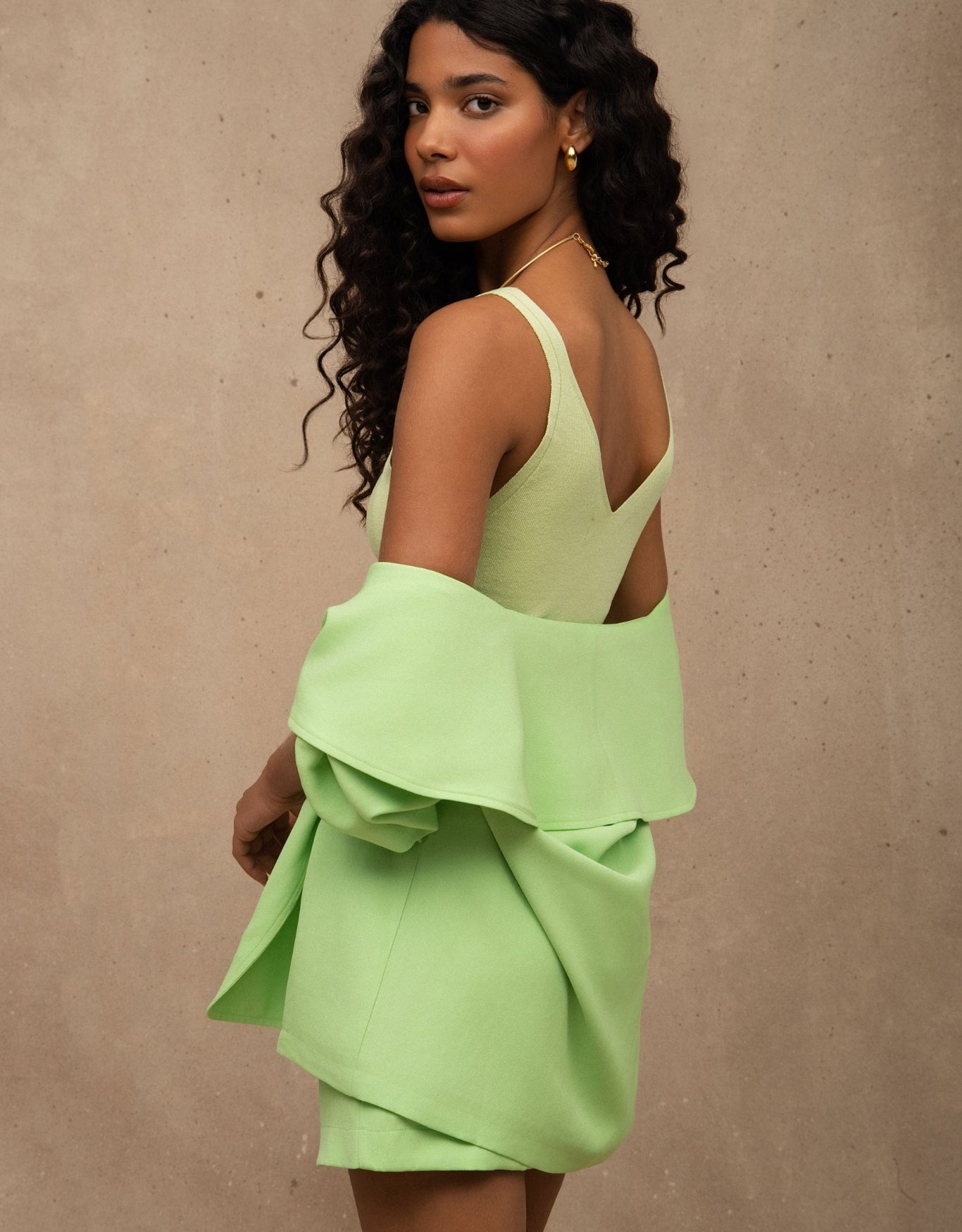 REGATA AMELIE MADRE REINA TRICOT VERDE MENTA