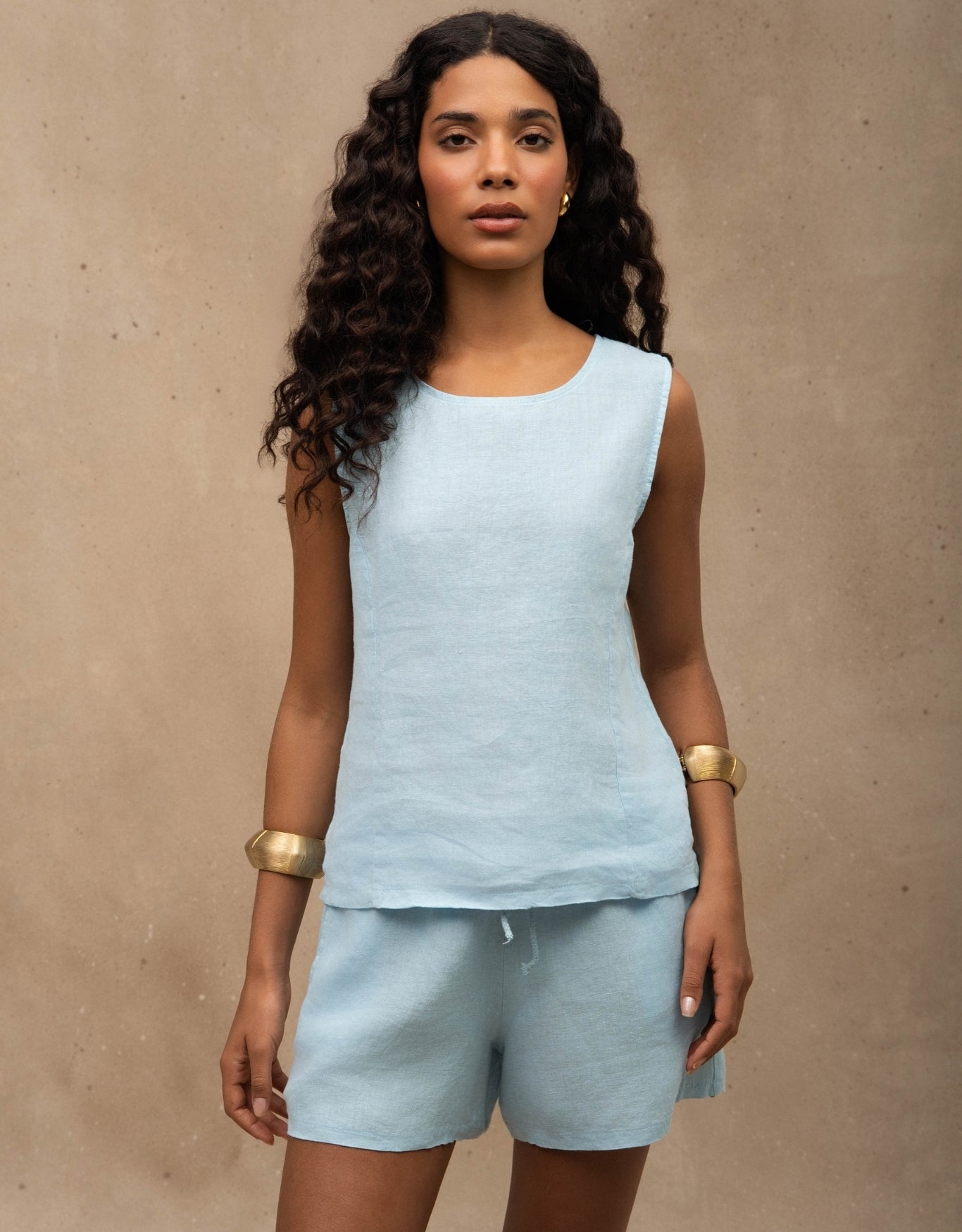 REGATA LIA MADRE REINA LINHO AZUL ÁGATA