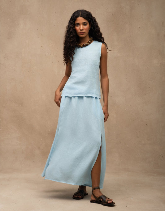 SAIA NINA MADRE REINA LINHO AZUL ÁGATA