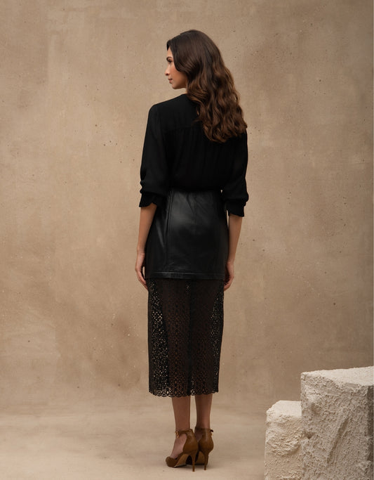 SAIA PALA AYLA MADRE REINA COURO PRETO