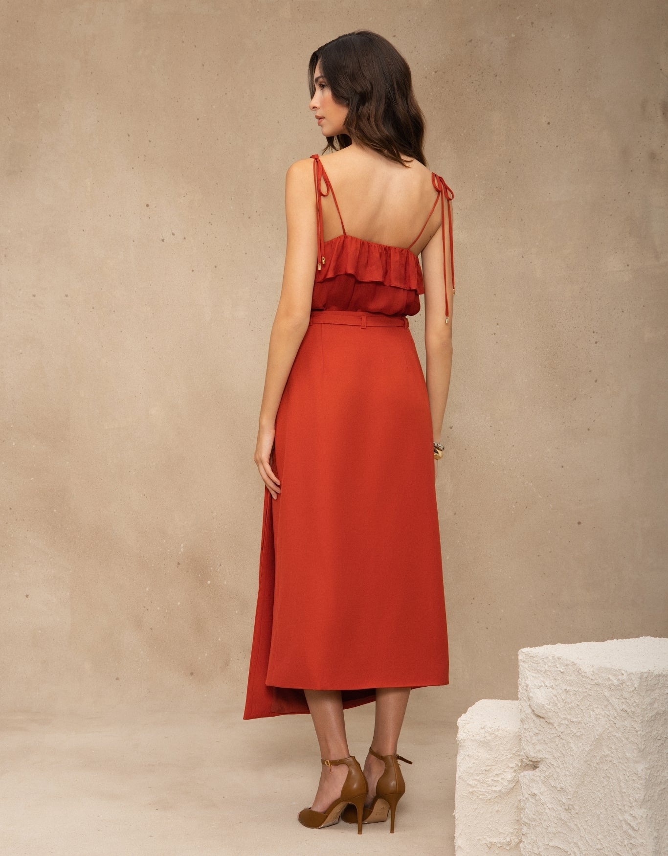 SAIA PAOLA MADRE REINA ALFAIATARIA LARANJA PAPRIKA