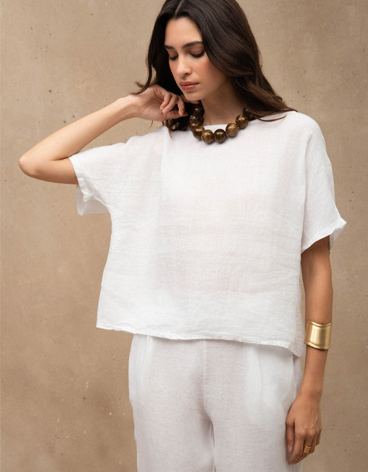 T-SHIRT CLASSIC MADRE REINA LINHO BRANCO